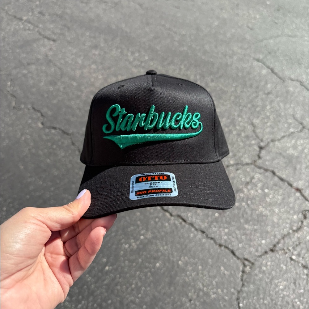 Starbucks 5 Panel Hat - Black